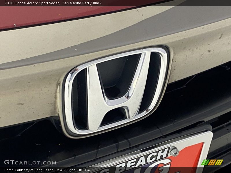 San Marino Red / Black 2018 Honda Accord Sport Sedan