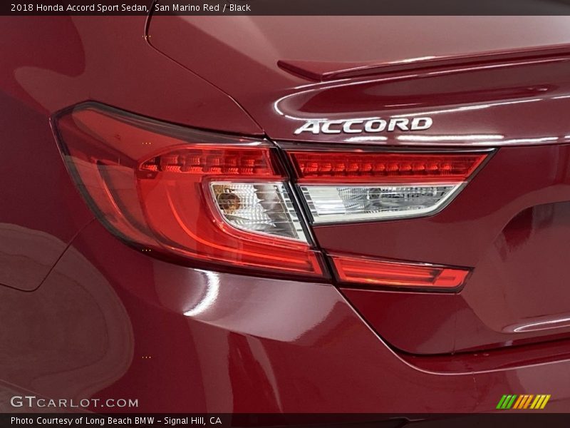 San Marino Red / Black 2018 Honda Accord Sport Sedan