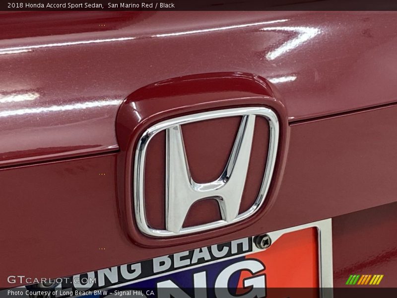 San Marino Red / Black 2018 Honda Accord Sport Sedan