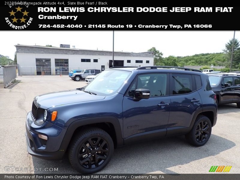 Slate Blue Pearl / Black 2023 Jeep Renegade Altitude 4x4