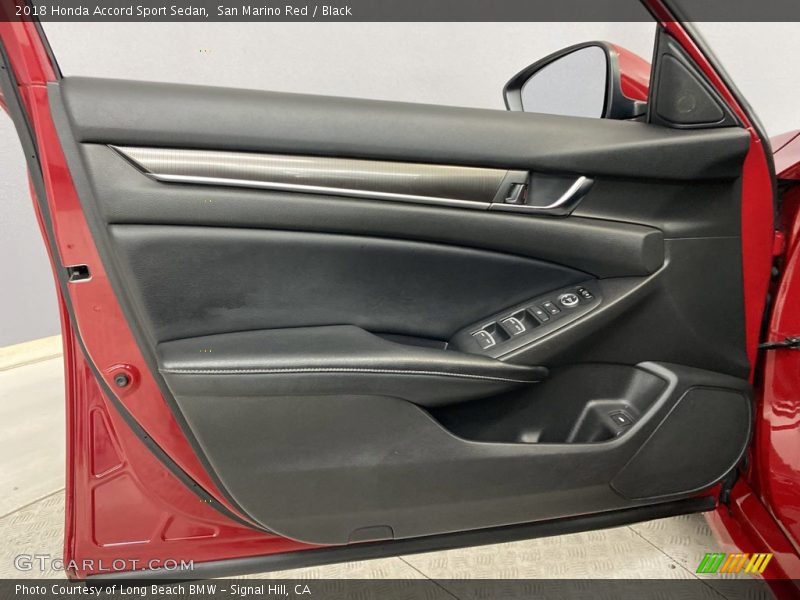 San Marino Red / Black 2018 Honda Accord Sport Sedan