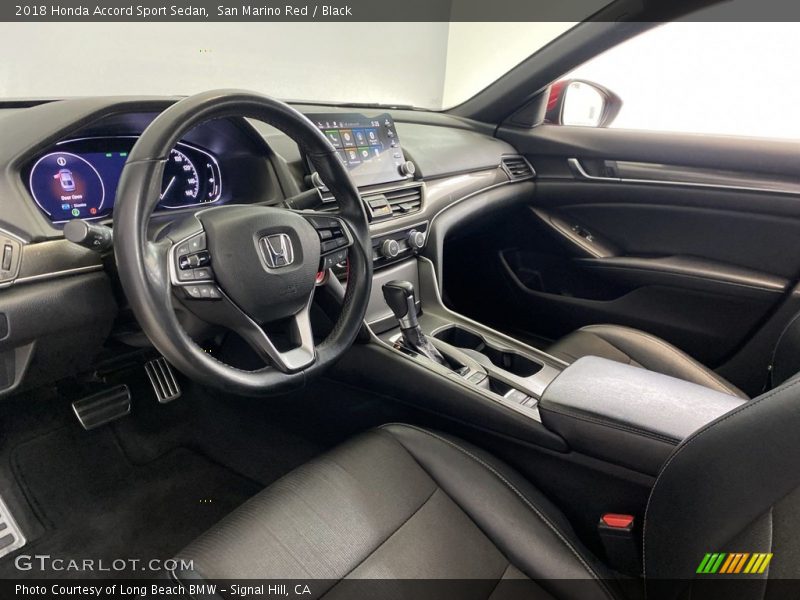 San Marino Red / Black 2018 Honda Accord Sport Sedan
