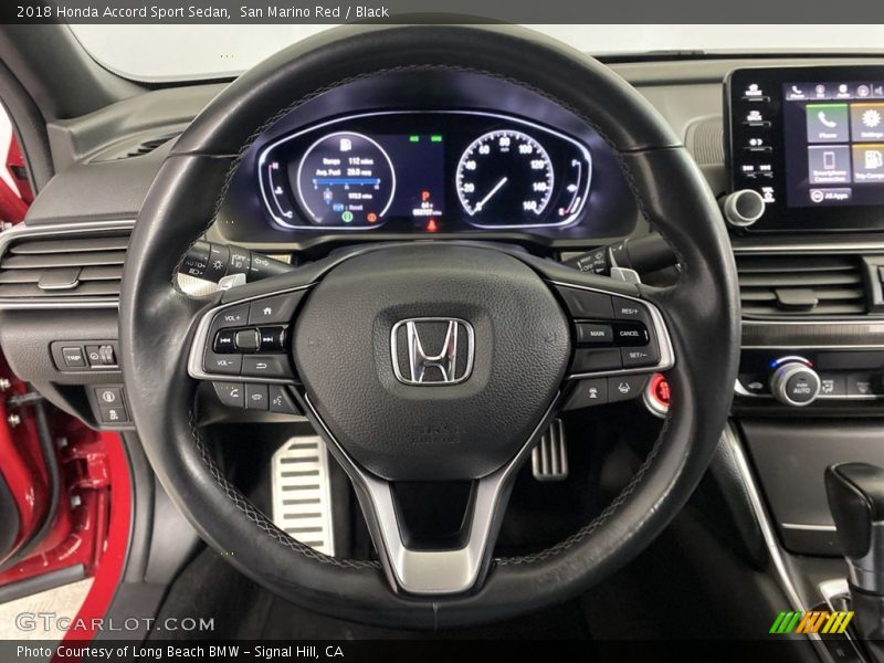 San Marino Red / Black 2018 Honda Accord Sport Sedan