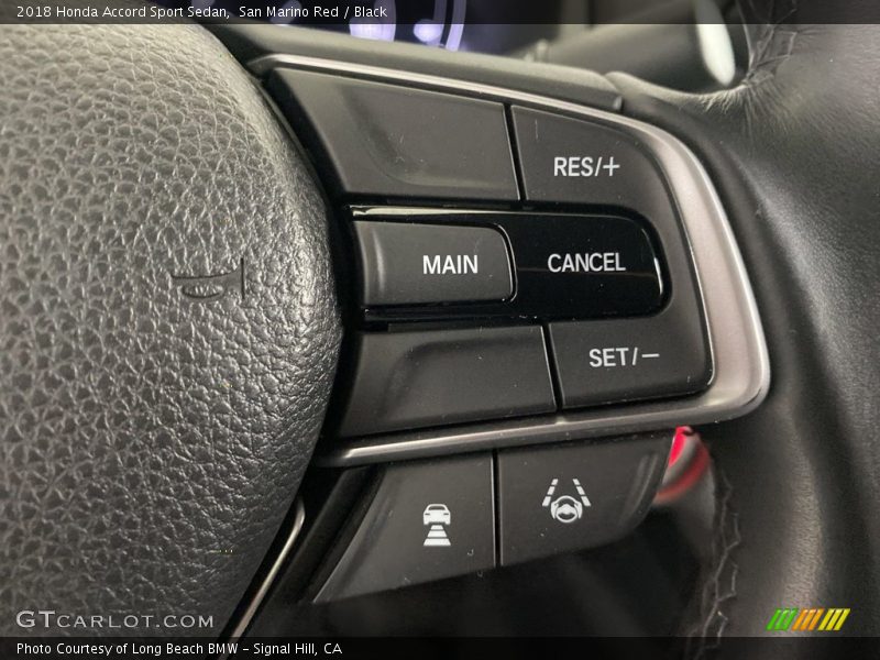 San Marino Red / Black 2018 Honda Accord Sport Sedan