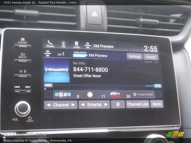 Radiant Red Metallic / Ivory 2022 Honda Insight EX