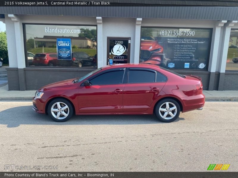Cardinal Red Metallic / Titan Black 2016 Volkswagen Jetta S