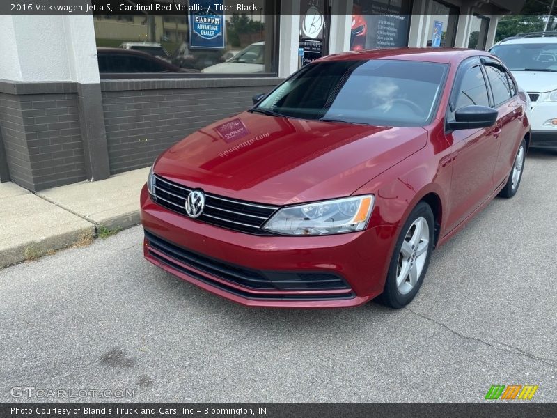 Cardinal Red Metallic / Titan Black 2016 Volkswagen Jetta S