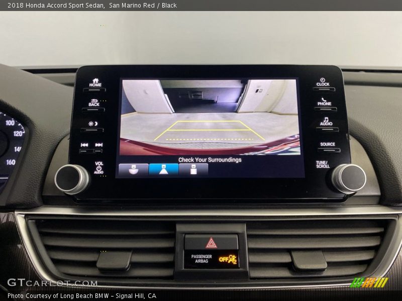San Marino Red / Black 2018 Honda Accord Sport Sedan