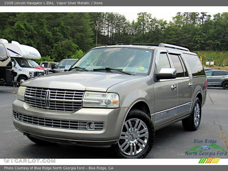 Vapor Silver Metallic / Stone 2008 Lincoln Navigator L Elite