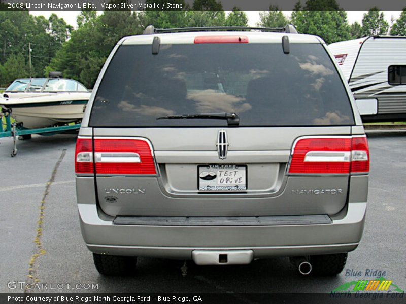 Vapor Silver Metallic / Stone 2008 Lincoln Navigator L Elite