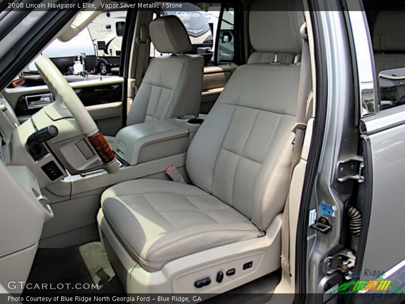 Vapor Silver Metallic / Stone 2008 Lincoln Navigator L Elite