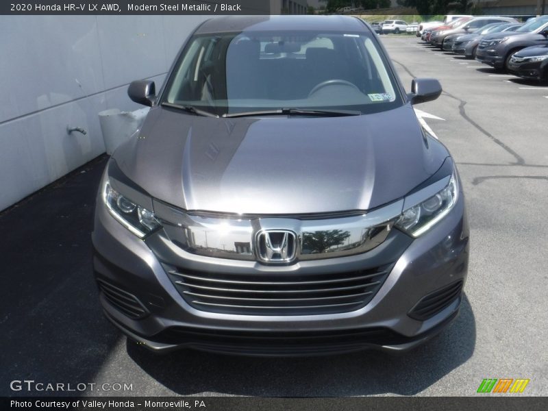 Modern Steel Metallic / Black 2020 Honda HR-V LX AWD