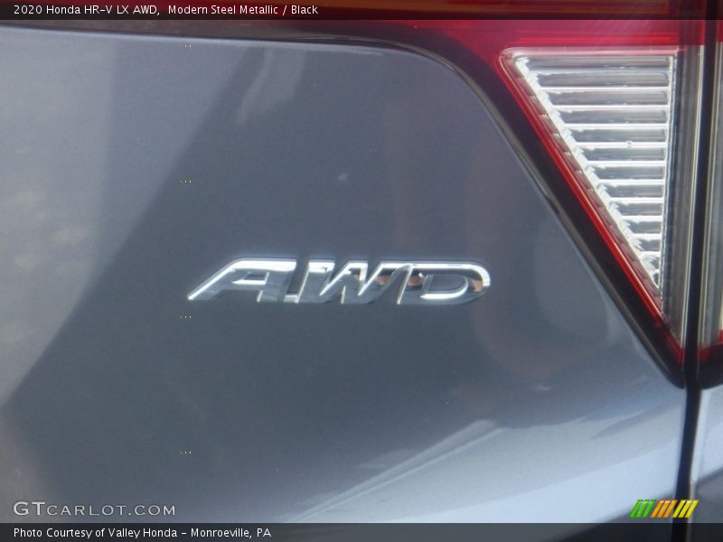 Modern Steel Metallic / Black 2020 Honda HR-V LX AWD