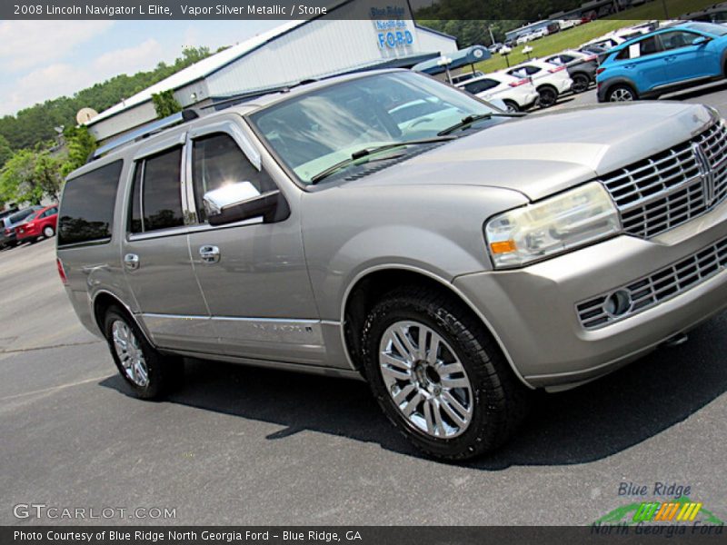 Vapor Silver Metallic / Stone 2008 Lincoln Navigator L Elite