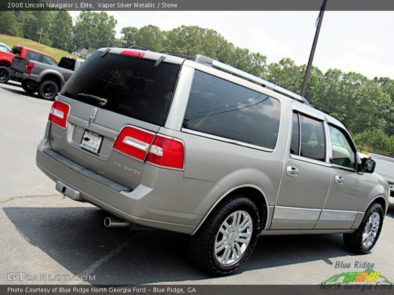 Vapor Silver Metallic / Stone 2008 Lincoln Navigator L Elite