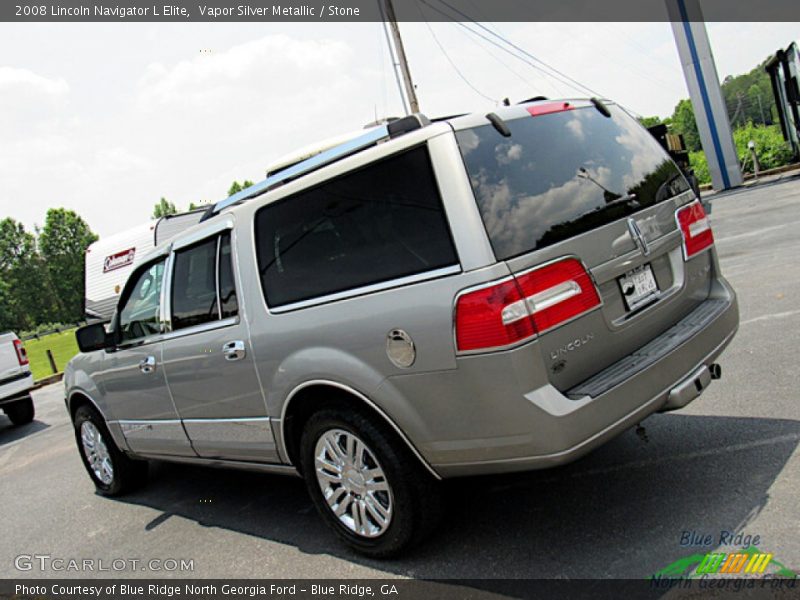 Vapor Silver Metallic / Stone 2008 Lincoln Navigator L Elite