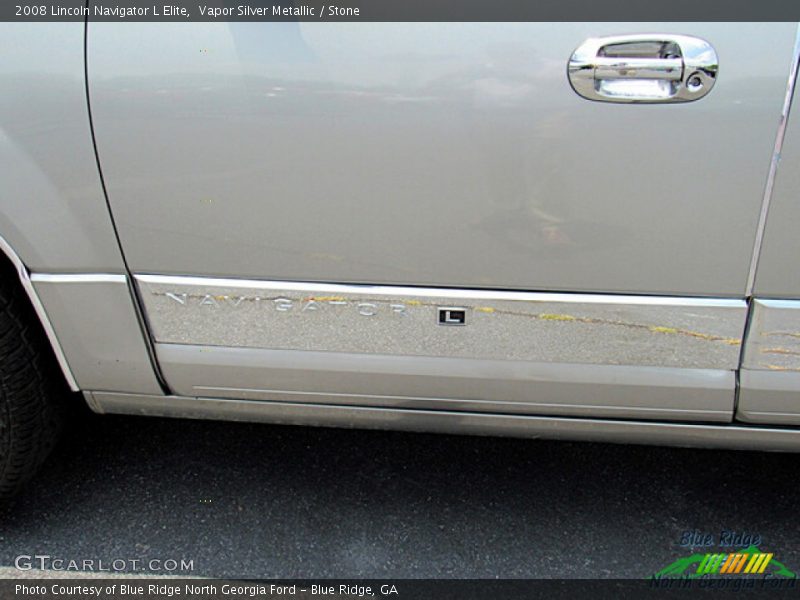 Vapor Silver Metallic / Stone 2008 Lincoln Navigator L Elite
