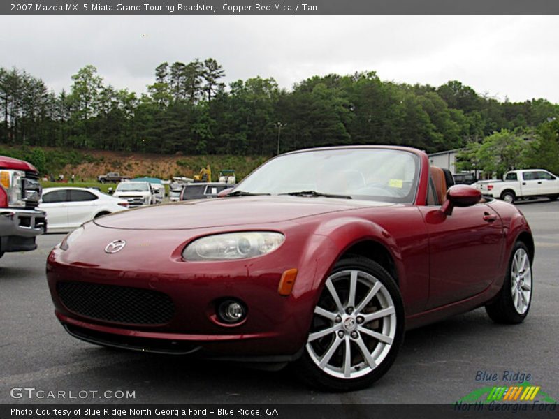 Copper Red Mica / Tan 2007 Mazda MX-5 Miata Grand Touring Roadster
