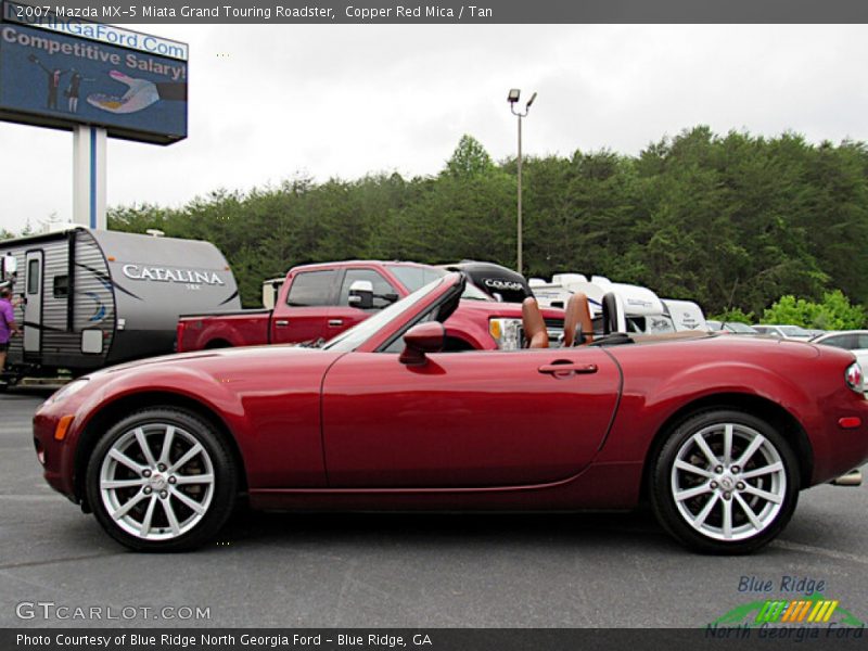 Copper Red Mica / Tan 2007 Mazda MX-5 Miata Grand Touring Roadster