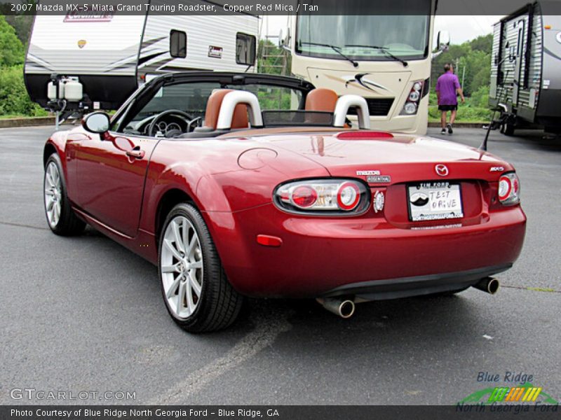 Copper Red Mica / Tan 2007 Mazda MX-5 Miata Grand Touring Roadster