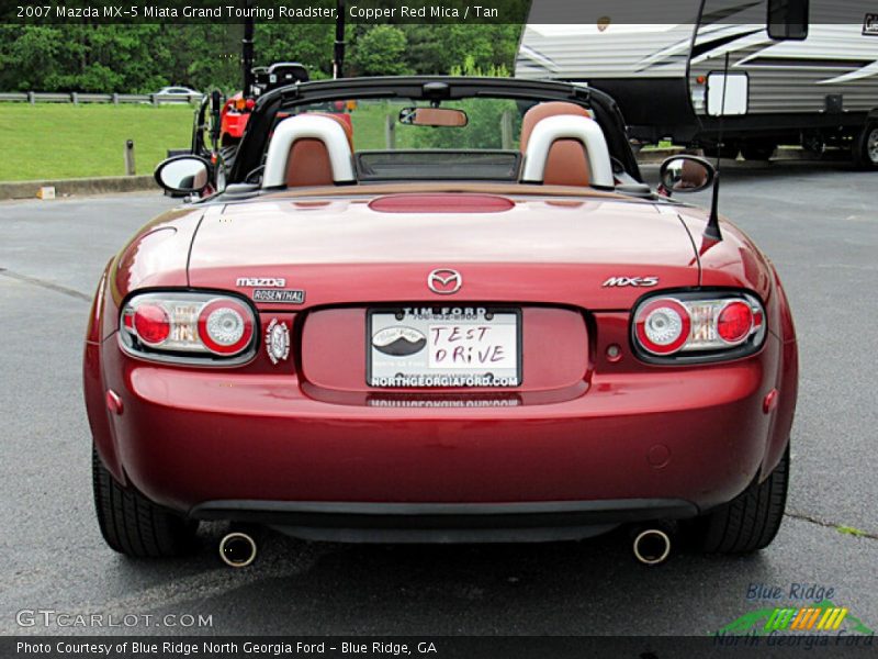 Copper Red Mica / Tan 2007 Mazda MX-5 Miata Grand Touring Roadster