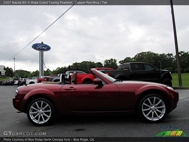 Copper Red Mica / Tan 2007 Mazda MX-5 Miata Grand Touring Roadster