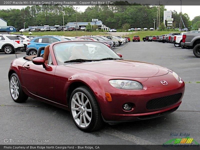 Copper Red Mica / Tan 2007 Mazda MX-5 Miata Grand Touring Roadster