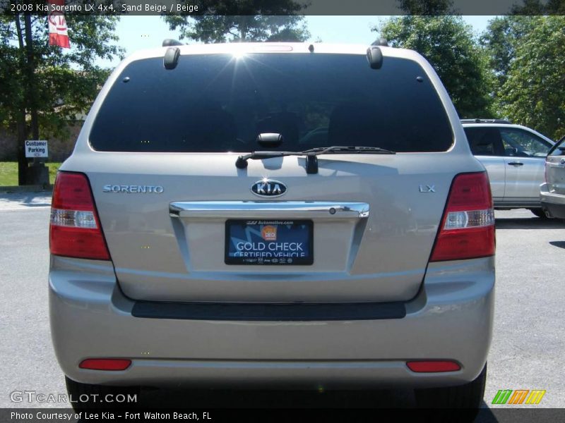 Sand Beige / Beige 2008 Kia Sorento LX 4x4