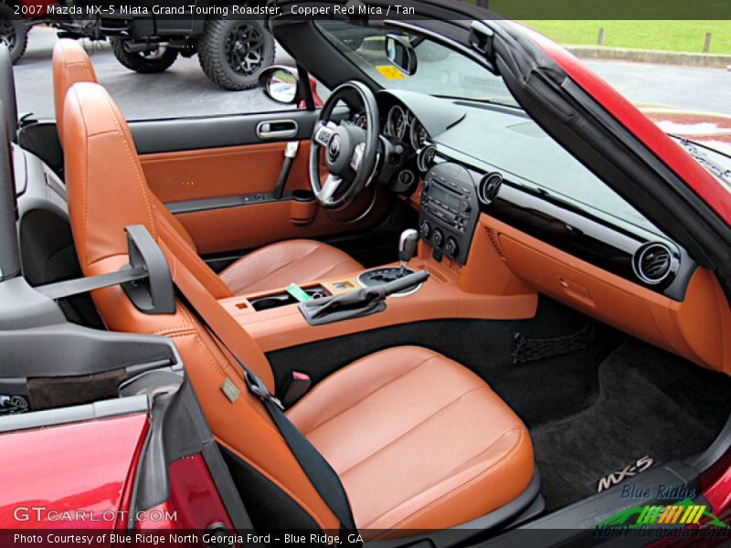 Copper Red Mica / Tan 2007 Mazda MX-5 Miata Grand Touring Roadster