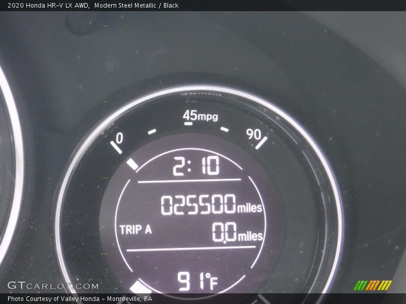 Modern Steel Metallic / Black 2020 Honda HR-V LX AWD