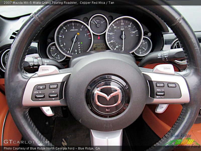 Copper Red Mica / Tan 2007 Mazda MX-5 Miata Grand Touring Roadster