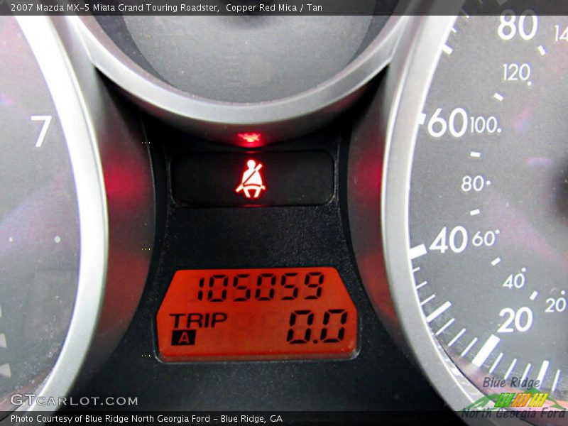 Copper Red Mica / Tan 2007 Mazda MX-5 Miata Grand Touring Roadster