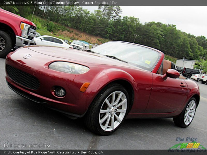 Copper Red Mica / Tan 2007 Mazda MX-5 Miata Grand Touring Roadster