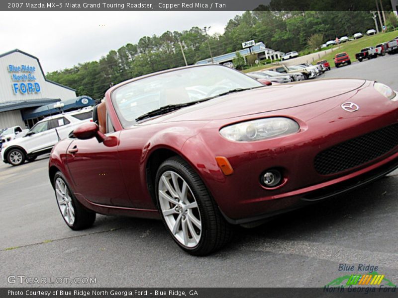 Copper Red Mica / Tan 2007 Mazda MX-5 Miata Grand Touring Roadster