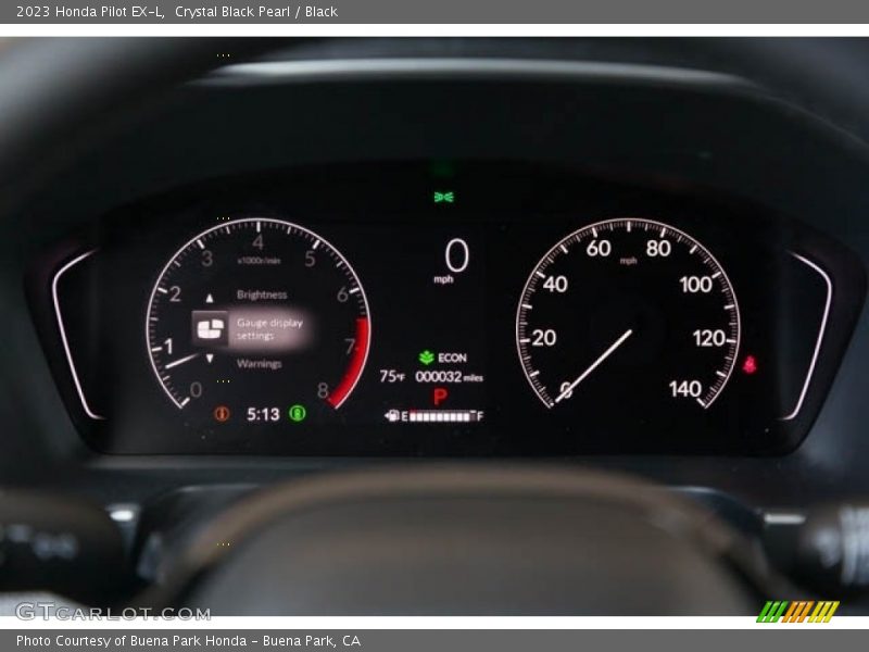  2023 Pilot EX-L EX-L Gauges