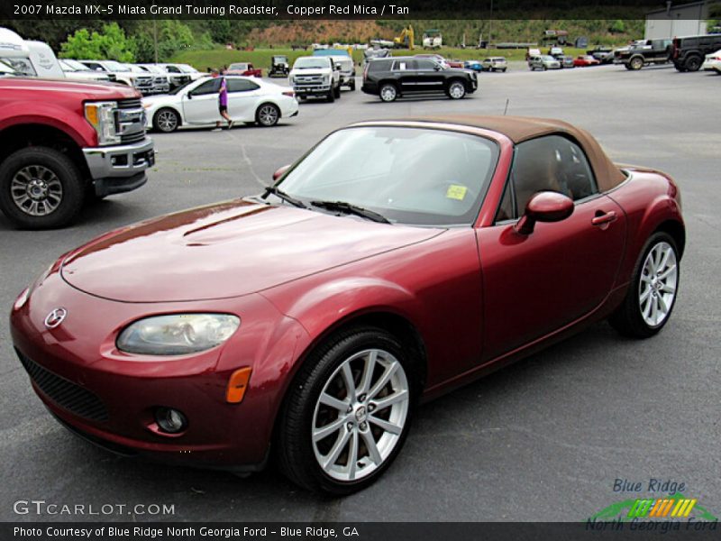 Copper Red Mica / Tan 2007 Mazda MX-5 Miata Grand Touring Roadster