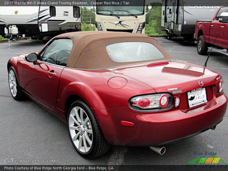Copper Red Mica / Tan 2007 Mazda MX-5 Miata Grand Touring Roadster