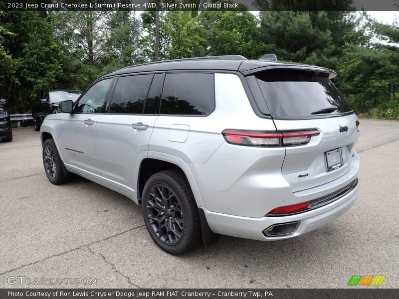 Silver Zynith / Global Black 2023 Jeep Grand Cherokee L Summit Reserve 4WD