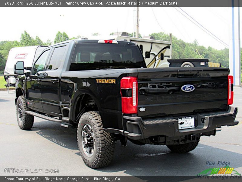 Agate Black Metallic / Medium Dark Slate 2023 Ford F250 Super Duty XLT Tremor Crew Cab 4x4