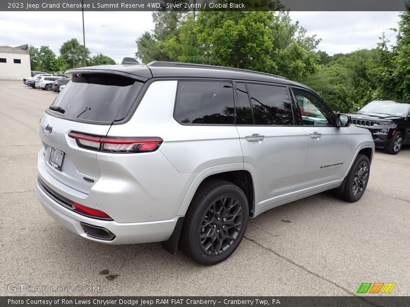 Silver Zynith / Global Black 2023 Jeep Grand Cherokee L Summit Reserve 4WD