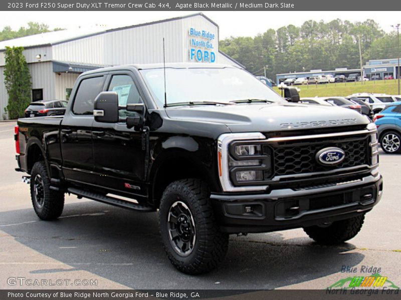 Agate Black Metallic / Medium Dark Slate 2023 Ford F250 Super Duty XLT Tremor Crew Cab 4x4