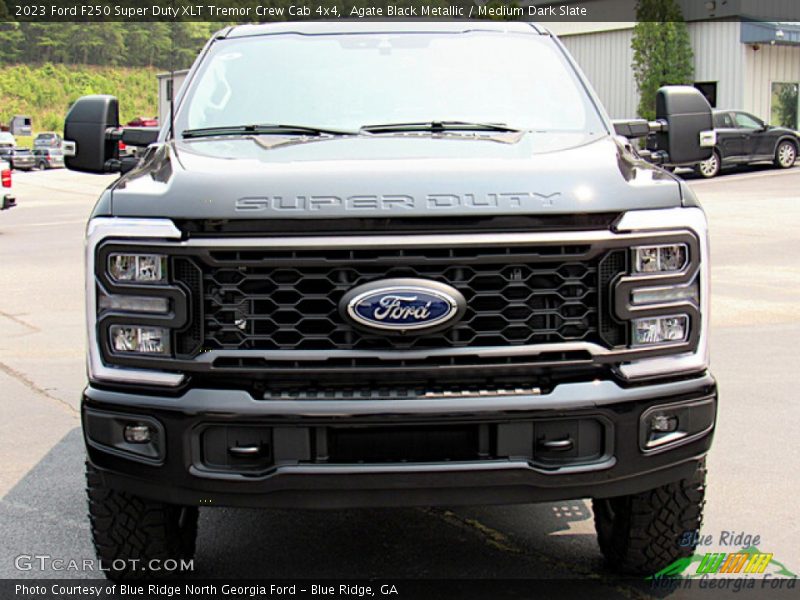Agate Black Metallic / Medium Dark Slate 2023 Ford F250 Super Duty XLT Tremor Crew Cab 4x4