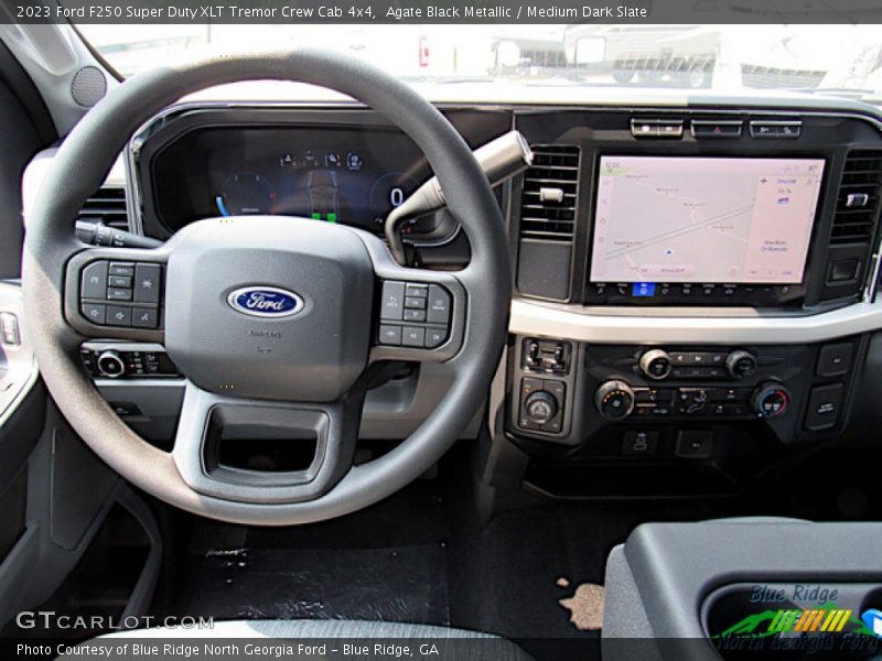Agate Black Metallic / Medium Dark Slate 2023 Ford F250 Super Duty XLT Tremor Crew Cab 4x4