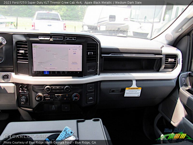 Agate Black Metallic / Medium Dark Slate 2023 Ford F250 Super Duty XLT Tremor Crew Cab 4x4