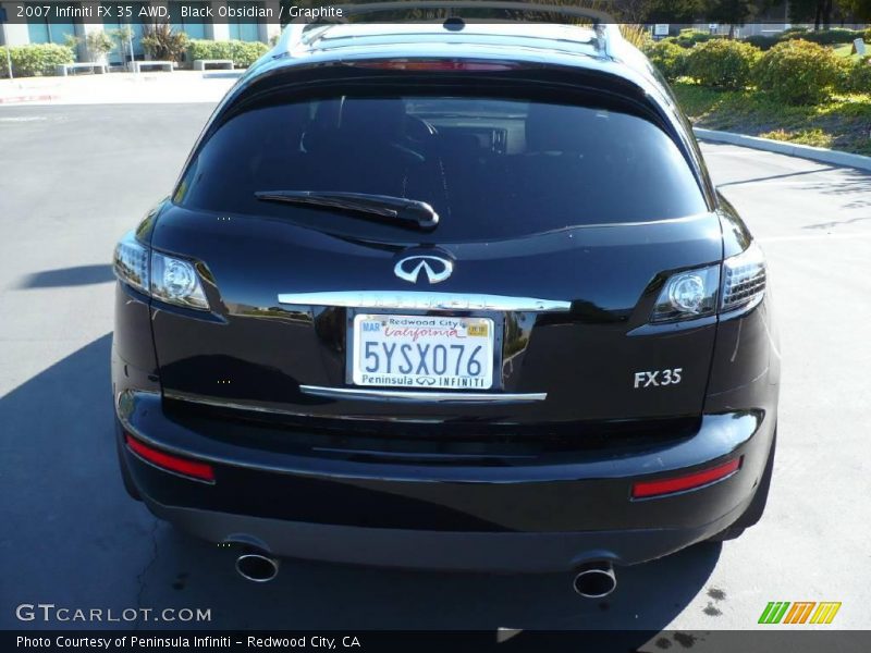 Black Obsidian / Graphite 2007 Infiniti FX 35 AWD
