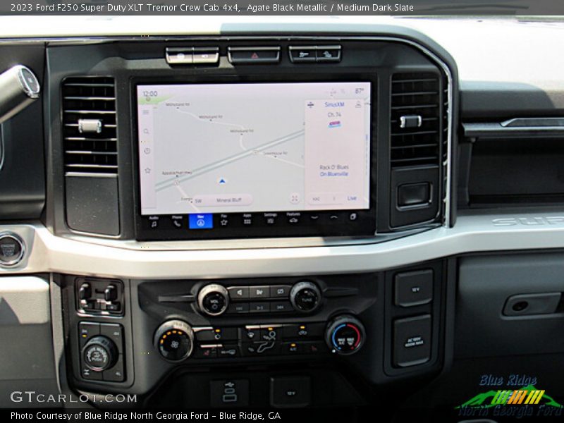 Agate Black Metallic / Medium Dark Slate 2023 Ford F250 Super Duty XLT Tremor Crew Cab 4x4