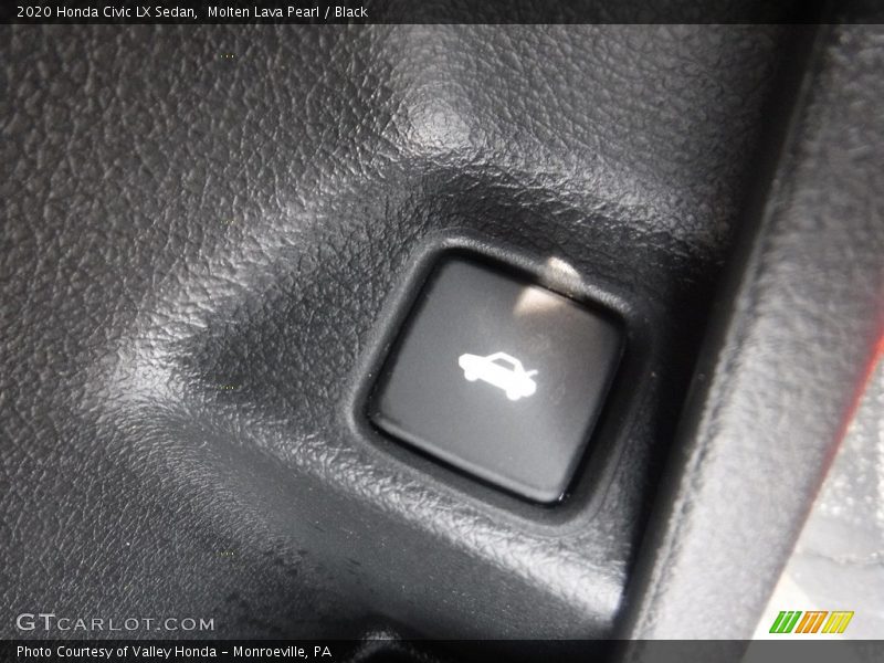 Molten Lava Pearl / Black 2020 Honda Civic LX Sedan
