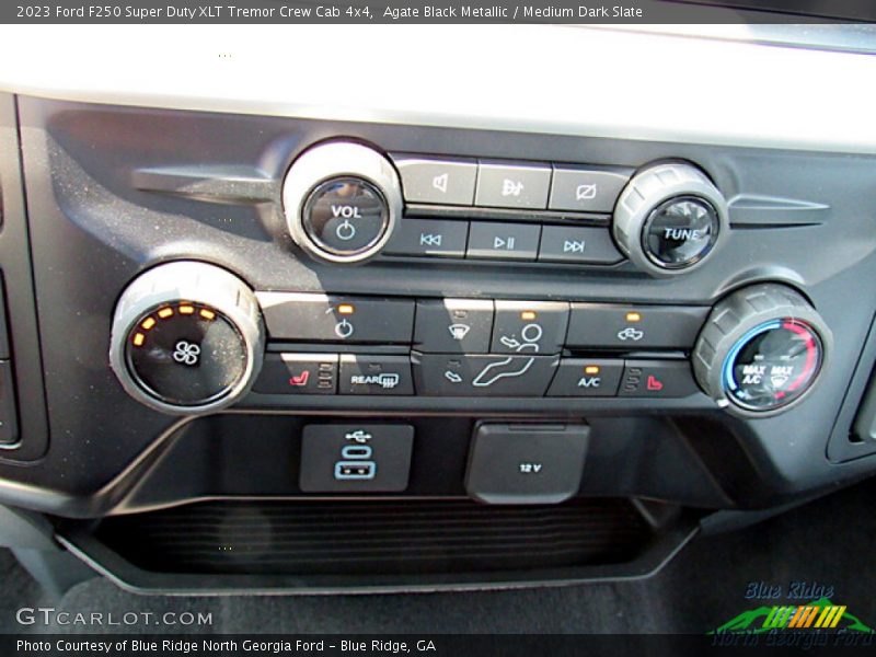 Agate Black Metallic / Medium Dark Slate 2023 Ford F250 Super Duty XLT Tremor Crew Cab 4x4