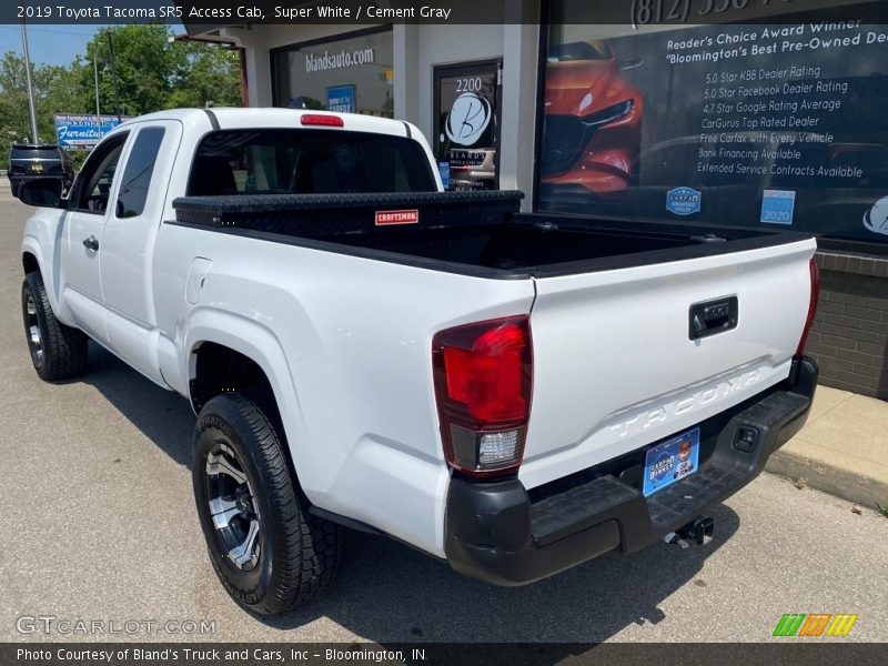 Super White / Cement Gray 2019 Toyota Tacoma SR5 Access Cab