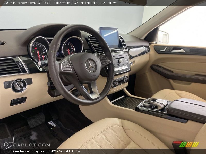 Polar White / Ginger Beige/Espresso Brown 2017 Mercedes-Benz GLE 350